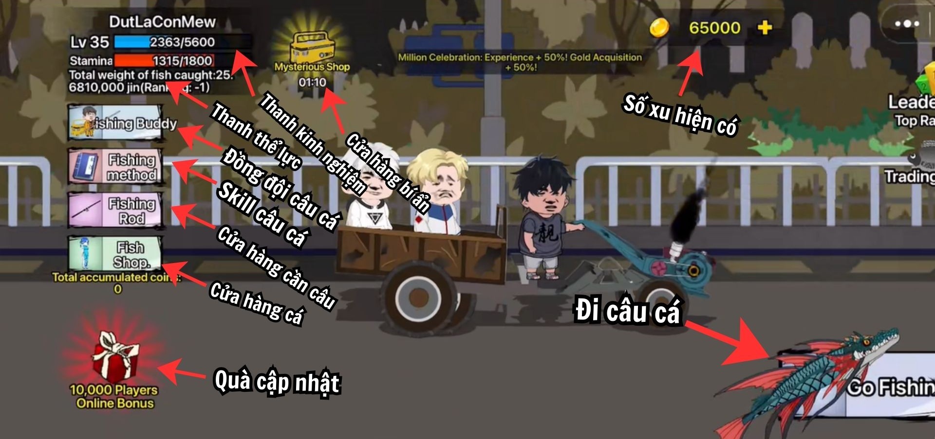 Game c&acirc;u c&aacute; vạn c&acirc;n đang hot gần đ&acirc;y